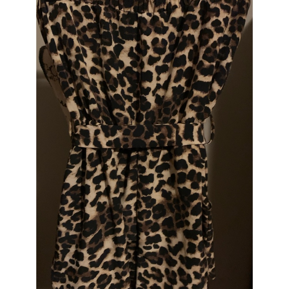 Forever 21 brown leopard strapless romper NWOT M - Picture 6 of 9